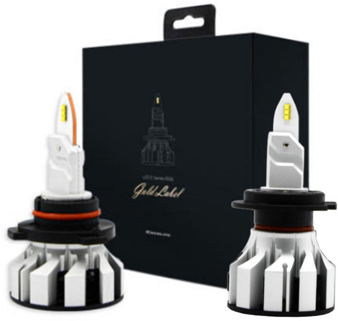 [오네도착보장] 엑셀라이트 합법인증 LED 전조등 자동차 전구 라이트 램프 12v, 2개, 9005