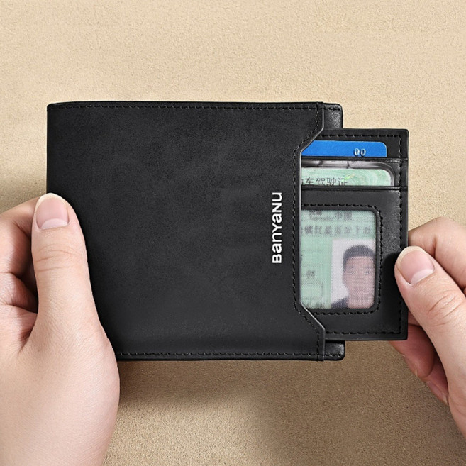 남성 프리미엄 소가죽 심플 카드반지갑 N2051