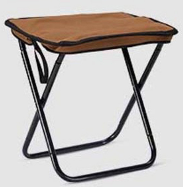 이지마운틴 초경량 파우치형 휴대용 의자, 1개, 브라운