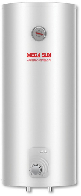 메가썬 스텐 전기온수기 50리터 하향식 벽걸이 50L 스테인레스