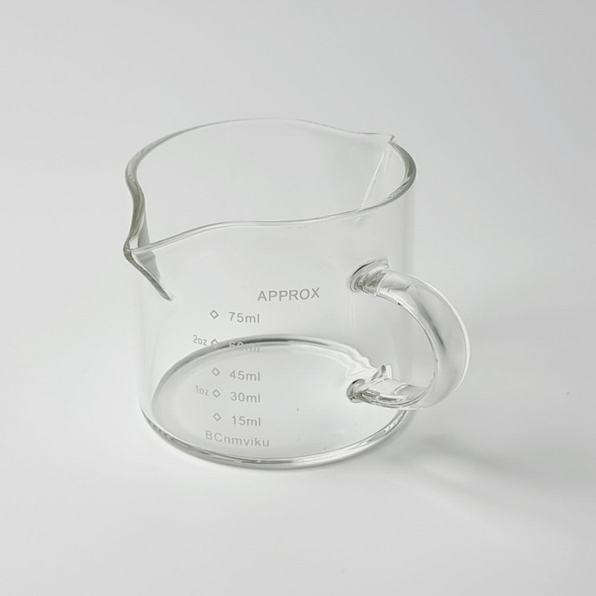 빈플랜트 커피 에스프레소 샷잔 유리 샷글라스 벨크리머 잔, 1. 유리 샷글라스, 1개