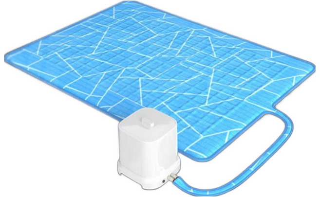 [TV홈쇼핑정품 인포벨]일월 에어컨매트 냉수마찰 여름 쿨링 자동펌프 저전력 인견 침대 냉감 매트, 싱글 (80 x 150 cm)