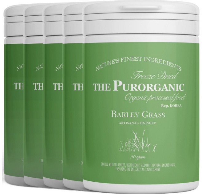 푸로가닉 동결건조 유기농 새싹보리 파우더, 5개, 50g
