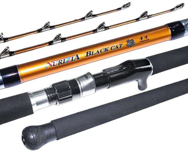 선상우럭대 블랙캣 선 190/210 2개의 초릿대 제공 / 초강력 허리힘으로 먼바다 침선낚시가능, 혼합