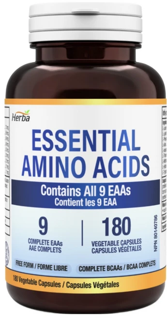 필수 아미노산 9종 180베지캡슐 EAA BCAA 단백질 허바 캐나다, 1개, 180정 - 쿠팡