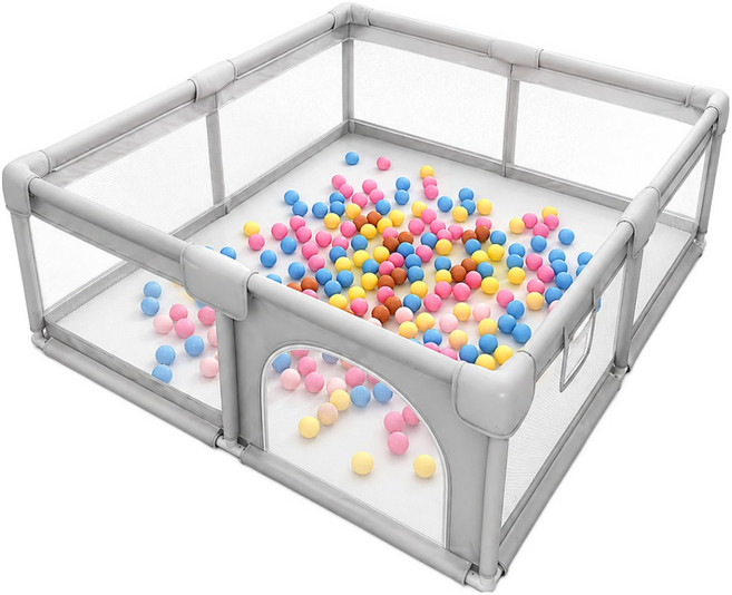 嬰兒爬行防護圍欄 環保無味安全 升級穩固不側翻, 120*120, 1個