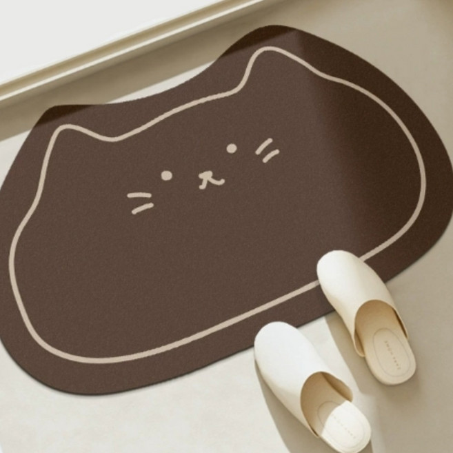 1+1 빨아쓰는 규조토 발매트 고양이 욕실매트 현관매트 미끄럼방지
