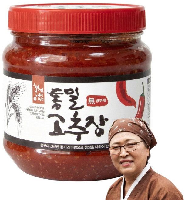 산지한입 강원도 홍천 통밀 고추장 (국산재료 100%), 2kg, 1개