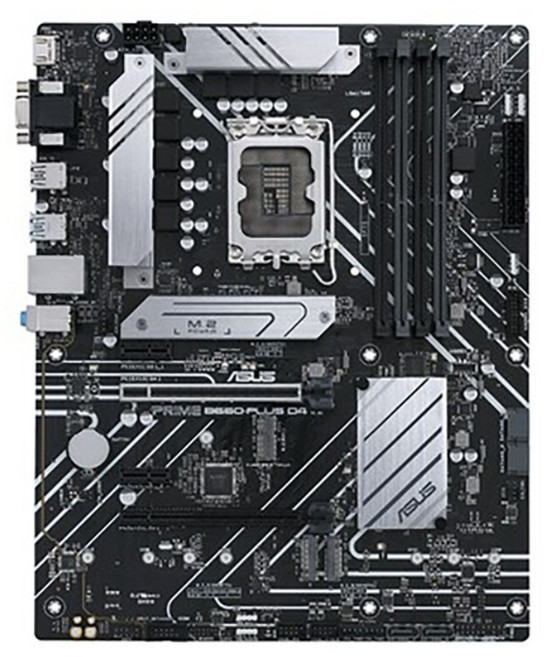 ASUS PRIME B660-PLUS D4 ATX 1700 소켓 12세대 메인보드 백패널 포함