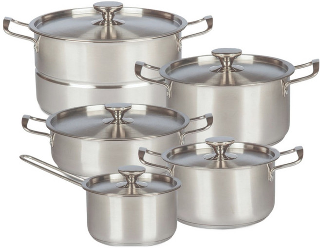 모던스미스 올스텐 IH 인덕션 냄비 5종 세트 3중바닥, 편수18+양수20+양수22+전골26+찜곰솥26, 1세트