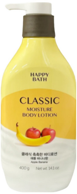 해피바스 정말 촉촉한 바디 밀크 로션, 본상품, 1개, 400ml