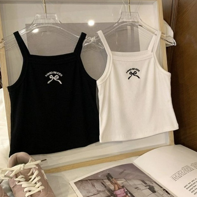 쿨 끈나시 화이트+블랙 2P세트 110-140호