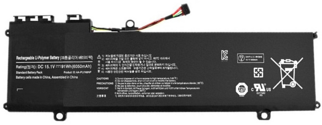 AA-PLVN8NP 호환용 SAMSUNG 아티브 북 8 NT870Z5G NP880Z5E NT871Z5G NT870Z5G-X79S (배터리 모델명으로 구매하기)V, 1개
