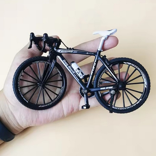 미니 핑거 산악 자전거 다이캐스트 모델 합금 자전거 블랙