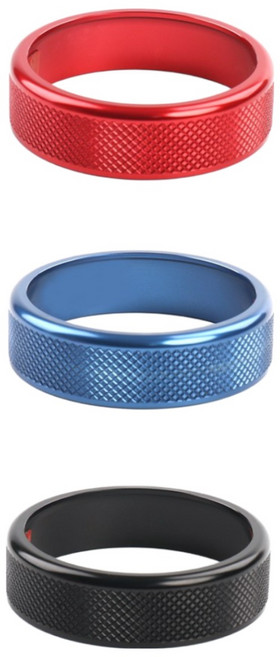 카스타 호환 K8 튜닝 블랙 블루 레드 몰딩 기어 조그 다이얼 커버 기스방지 자동차 용품 드레스업 효과, [레드] 기어 조그 다이얼 커버 1P