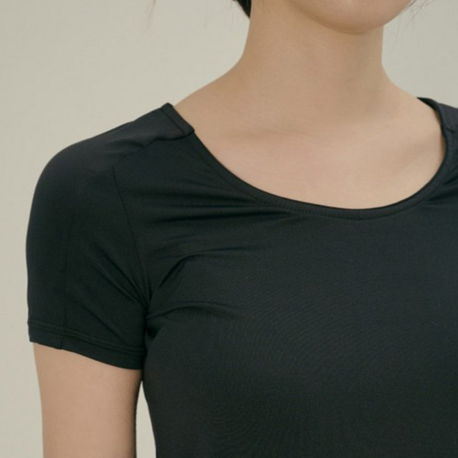 [자체제작]라인블룸 어깨패드 티셔츠