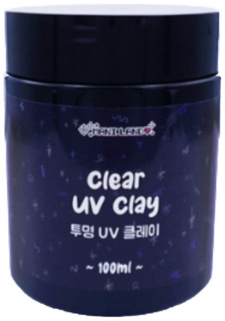 마니랜드 투명 UV 클레이 100ml / 레진 점토 엠보젤 쪼물젤 네일아트, 1개
