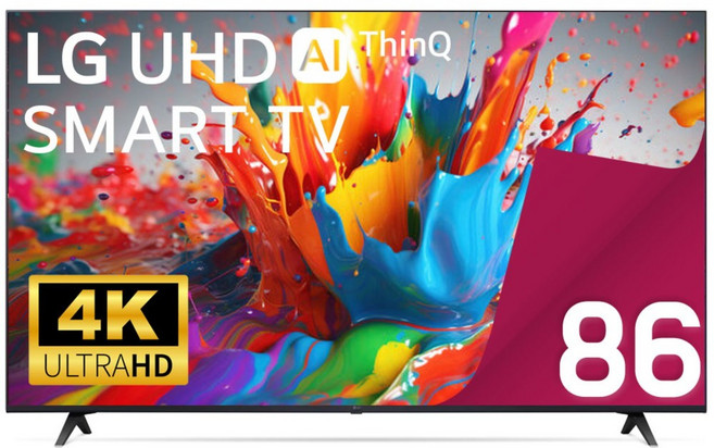 LG전자 TV 86UT7590 울트라 HD 4K 217cm(86인치) LED 스마트 티비 유튜브 넷플릭스 디즈니 미러링, 방문설치, 벽걸이형
