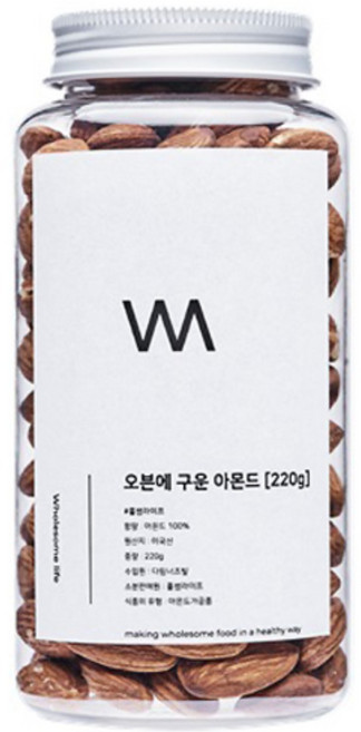 세척후 매일아침 구운 아몬드 볶은 볶음, 대용량 프리미엄형(보틀), 1개
