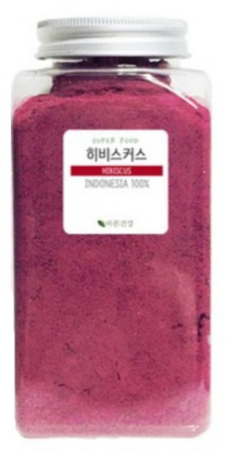 HIBISCUS POWDER 히비스커스 추출 분말 히비스커스 파우더 가루 꽃잎차 이집트산, 300g, 1개입, 2개