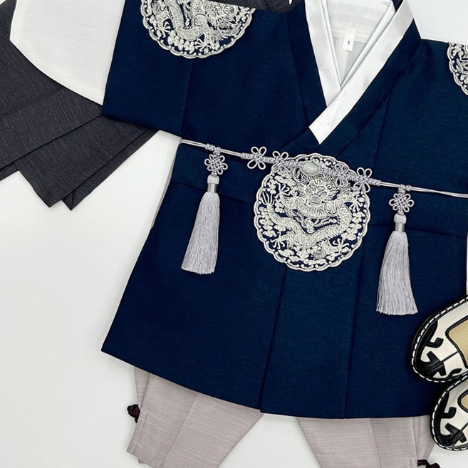 초월 곤색 곤룡포 왕세자 고급 남아한복 아동한복(1호-15호) 어린이 돌잔치 아기