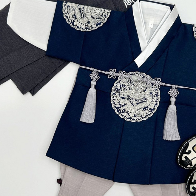 초월 곤색 곤룡포 왕세자 고급 남아한복 아동한복(1호-15호) 어린이 돌잔치 아기