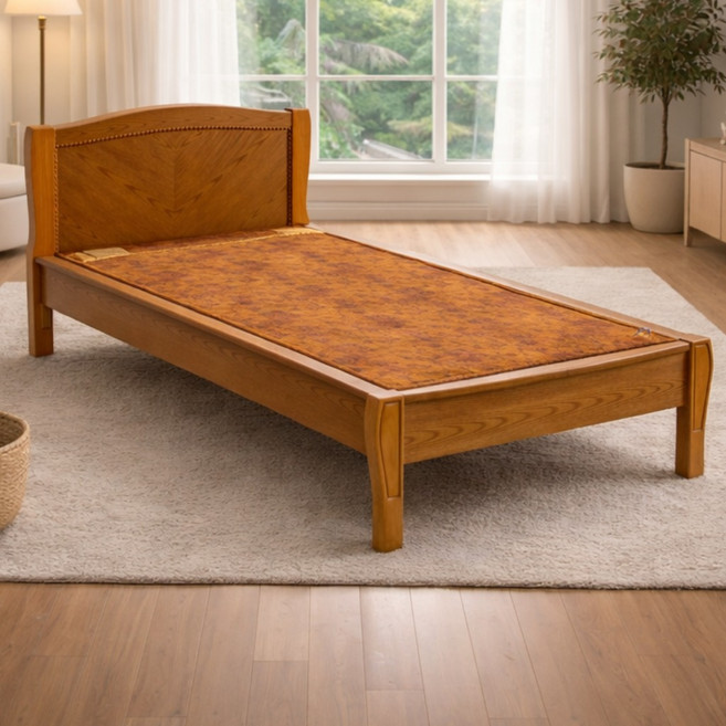 기채움의료기 GS001 싱글 황토볼 흙침대 맥반석 한정판매, 맥반석 보료(홍)