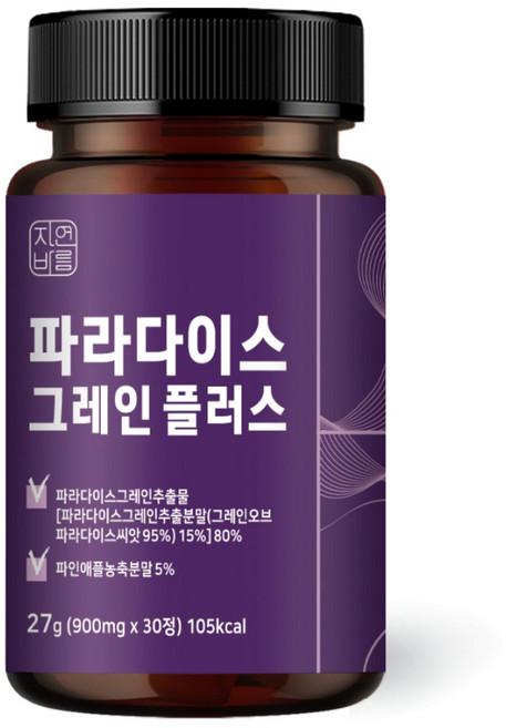 자연바름 파라다이스 그레인 플러스, 1개, 30정