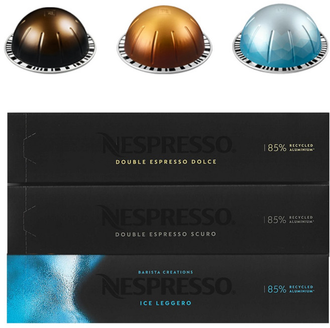 네스프레소 버츄오 캡슐 에스프레소 3종 세트, 10g, 10개입, 1세트
