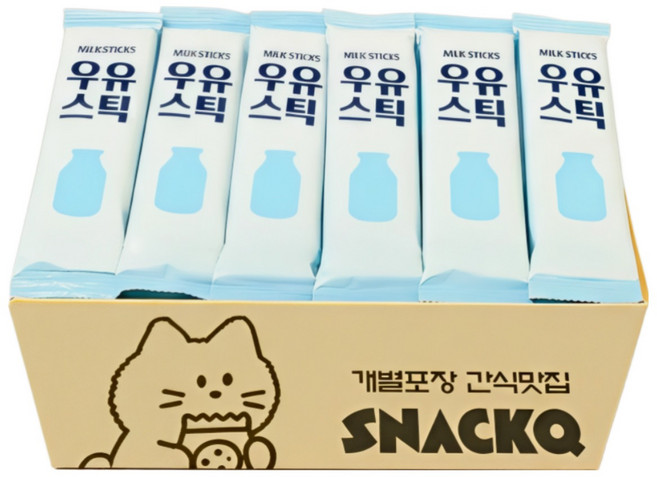 노브랜드 과자, 16개, 우유스틱