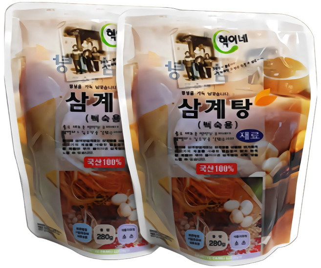 혁이네 복날 삼계탕 간편조리 백숙용 냉장소스 재료 280g, 20개