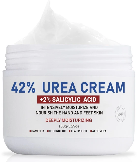 OUKEYA 42%우레아 크림 갈라진 손과 발 관리 크림 강력한 각질 제거 우레아 보습제, 150g, 1개, 1개입 - 쿠팡