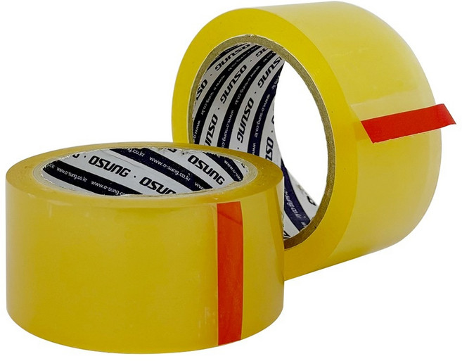 국산 택배 박스 포장용 겨울용 OPP 투명 접착 테이프, 50개