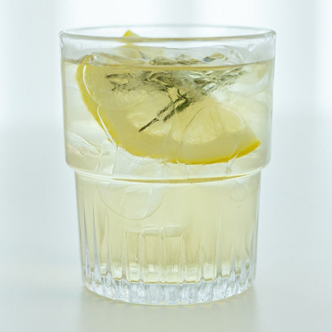 듀라렉스 앙필라블 플랫화이트잔 내열강화유리컵, 2개