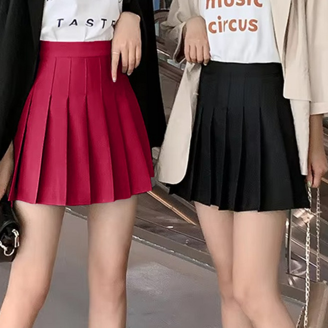 A라인 미니 속바지 플리츠 하이웨스트 테니스 골프 미니 스커트 치마 재고세일