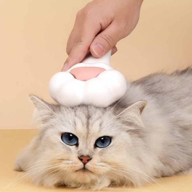 파스텔펫 반려동물 고양이 발바닥 브러쉬 FREE, 화이트, 1개