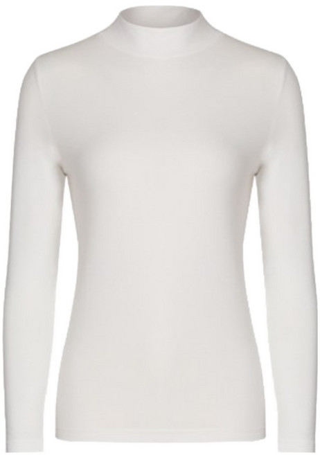 여성 모달 기능성 언더레이어 모크넥 상의 여자이너웨어