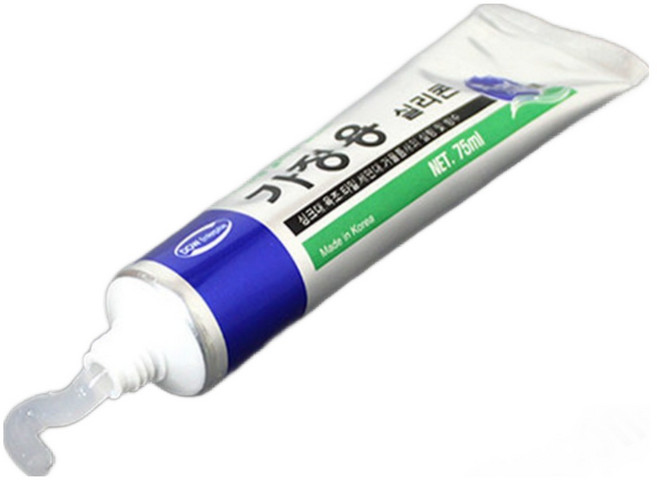 튜브형 가정용 실리콘 75ml / 50ml 실리콘실란트 접착제 방수, 실리콘실란트50ml(투명), 1개