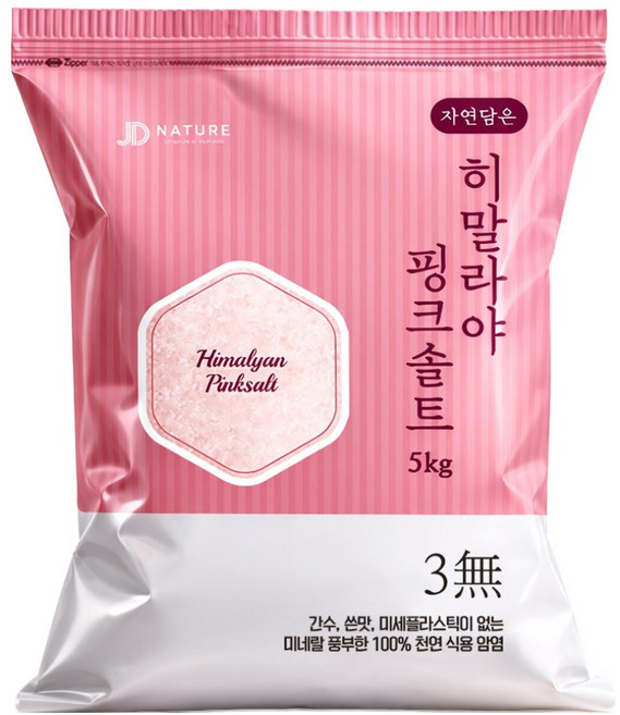 자연담은 히말라야 굵은 핑크소금, 5kg, 1개