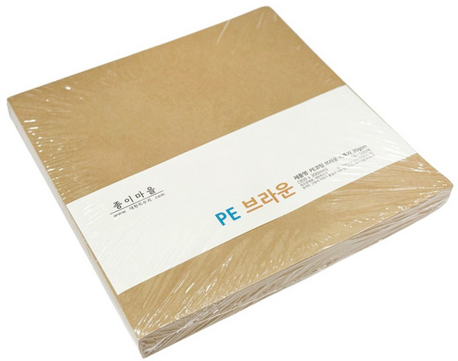 PE 코팅 브라운 식품지 30g 30X30cm 500장 김밥포장지 기름종이 노루지, 1세트, 500개, 30cm