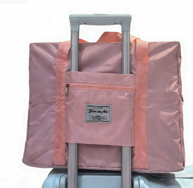 몽땅겟 접이식 여행용 보스턴백 캐리어 결합 보조가방