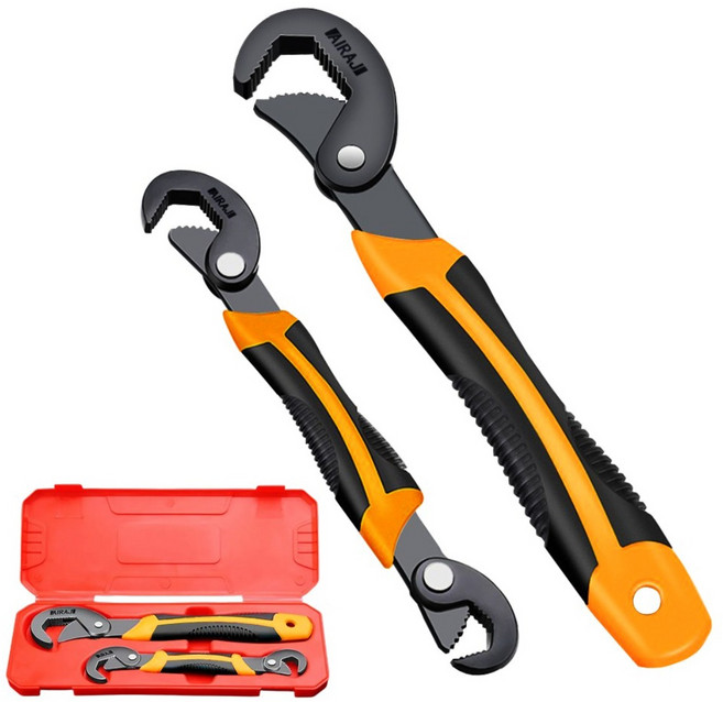 하나온 만능 스패너 몽키스패너 매직 6각 렌치 공구 케이스포함, 1세트