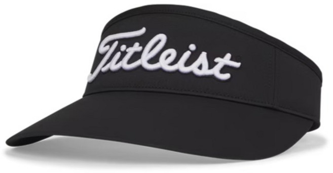 [타이틀리스트]2025 우먼스 선드롭 바이저 골프모자 TH23WSVN 여성용 선캡 와이드, 블랙/화이트, 1개