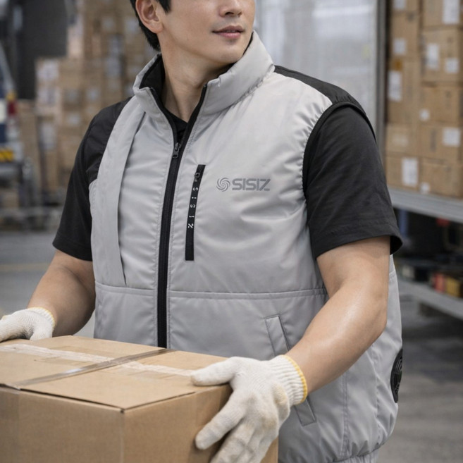 시시즈 여름 아이스조끼 에어컨옷 쿨링조끼 고급 작업복 남녀공용 15v강풍세트 포함