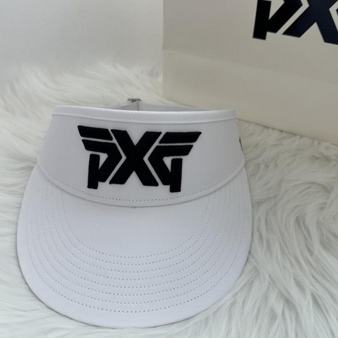PXG 남녀공용 라이트웨이트 톨 바이저 썬캡 골프모자, 흰색, 1개, H-22PXG000013-WHT