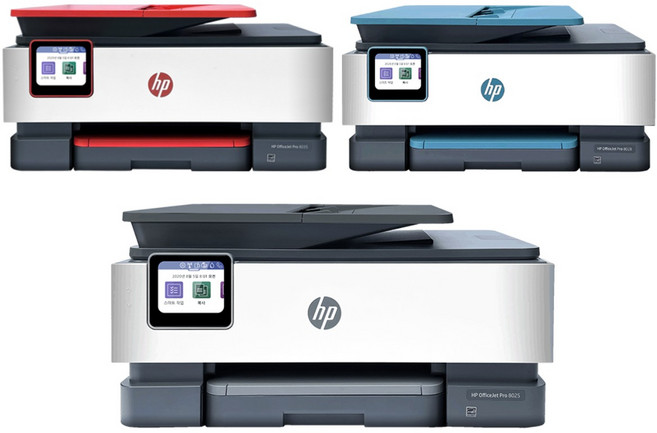 HP8028 팩스복합기+무한잉크프린터기 색상 랜덤 발송, HP8028 새제품 + 무한잉크(400ml)