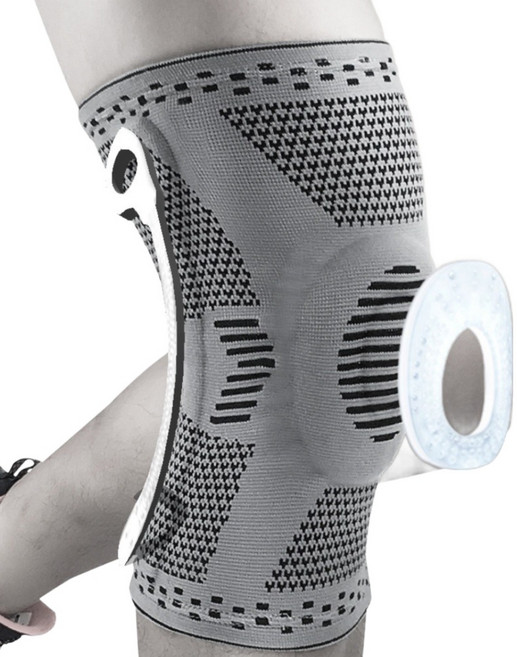 웰럽 프리미엄 실리콘 브레이스 헬스 농구 등산용 무릎보호대 2p, 1세트, 혼합색상