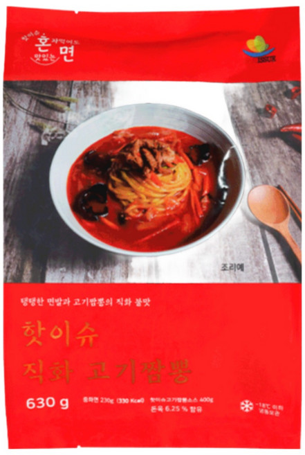 [이푸른] 탱글 고기짬뽕 630g x 4팩, 4개