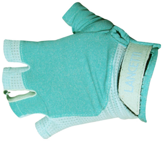 [란체티] 골프 파크골프 테니스 등산 배드민턴 등 멀티 스포츠 여성용 반장갑 파스텔쿨 LC-45619, 민트, 1개