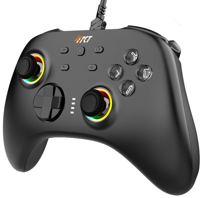 포팩트 GC01 게임패드 유선 컨트롤러 PC 스위치 안드로이드 스마트폰 아이폰 호환, 1개